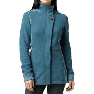 Women's Blue Sweater fleece Jacket